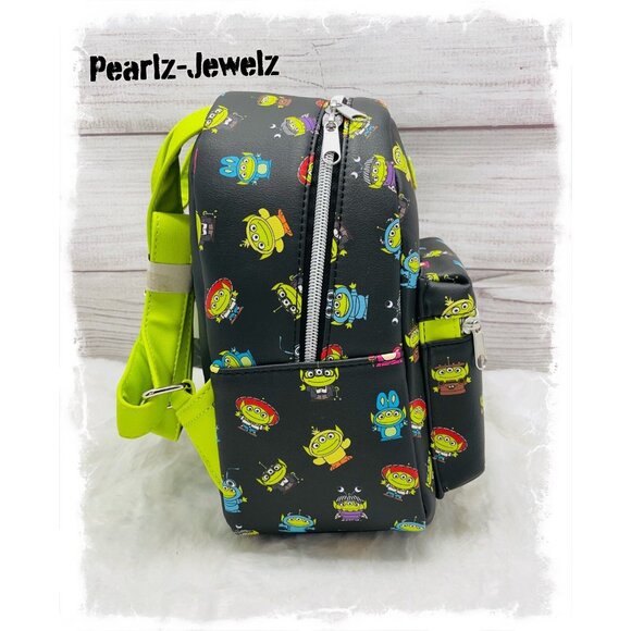 Loungefly Disney Pixar Toy Story Remix Alien Costume Allover Print Mini Backpack main image 4